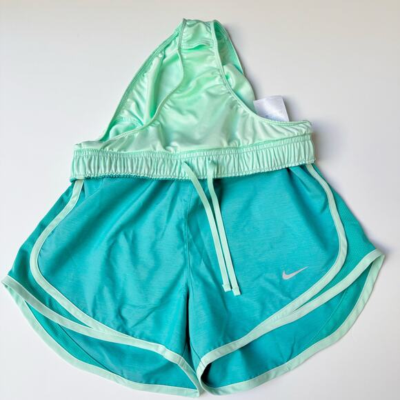 NWT Nike Tempo Teal Blue Brief Lined Dri-Fit Running Shorts Women's XS - Picture 10 of 12